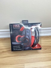 Force Stereo Gaming Headphones with microphone in black and red