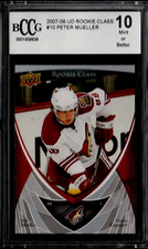 Peter Mueller (Coyotes) 2007-08 UD NHL Rookie Class Box Set  (Beckett) BCCG 10