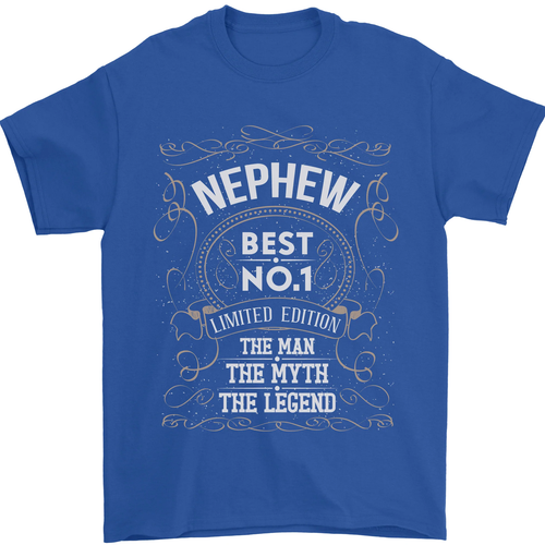 Vatertag Nein 1 Neffe Man Mythos Legend Herren 100% Baumwolle - Picture 10 of 102