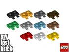 LEGO - Part 60470b - Plates 1x2 with Clips + NEW + SELECT COLOUR / QUANTITY