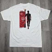 Vintage Coca-Cola Shirt XL 1996 Olympics Graphic Print Made In USA