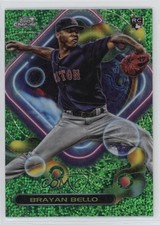 2023 Topps Cosmic Chrome Green Space Dust Refractor 11/75 Brayan Bello #138 11o2