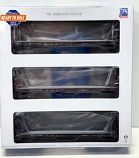 Athearn HO 3-Pack Milwaukee Road 60' Bulkhead Flat Cars. 17076. New!