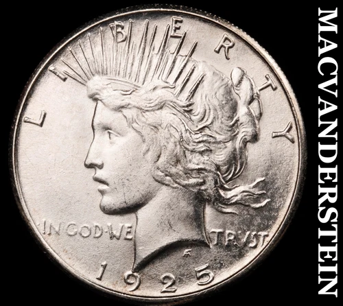 1925-S Peace Dollar - Choice Gem Brilliant Uncirculated++  Lustrous  #G7414