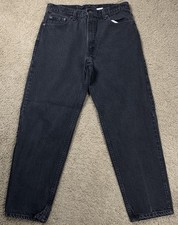 Vintage 90's Levi's 550 Mens Black Relaxed Fit Jeans Made In USA 34 x 29