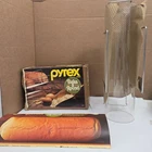 Vtg Pyrex BAKE A ROUND Corning 990 Manual UNUSED Bread Round Glass Rack