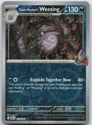 Team Rocket's Weezing 126/182 Reverse Holo Destined Rivals
