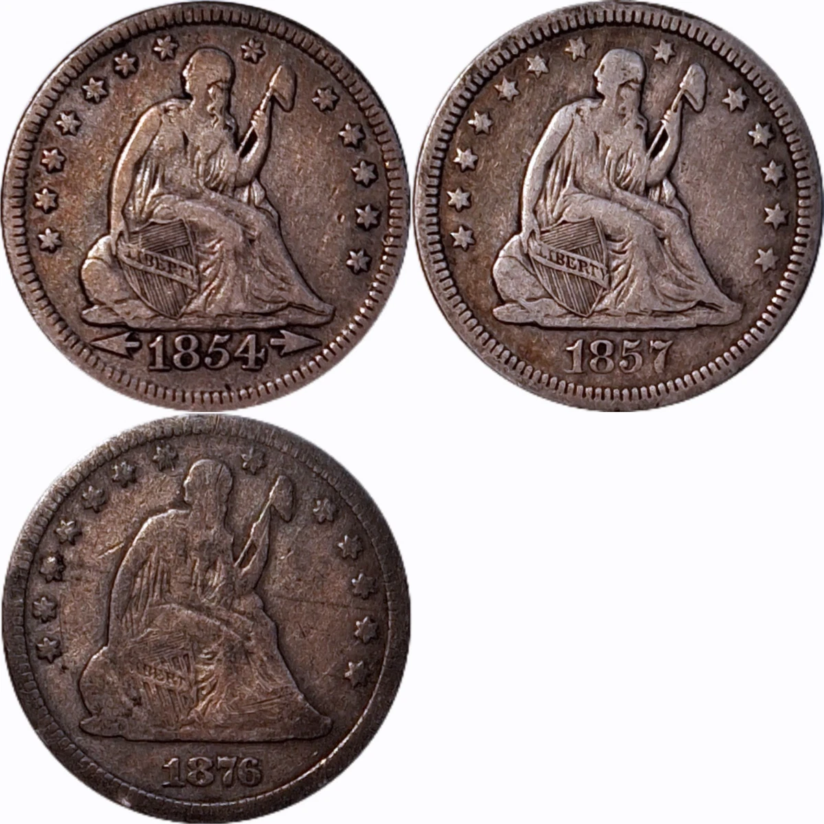 25-26 GRAY FORCE 162cm 中古美品 25+ Seated Liberty US Quarters (1838-1891) 1854 for sale | Updated