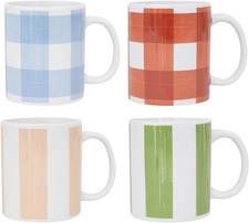 Mad About Mugs Brushstrokes Stripe Tea Coffee Hot Chocolate Stoneware Mugs 11oz