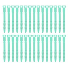 30Pcs Silicone Zip Ties 4.5 Inch Reusable Wire Ties Cable Organizer, Green