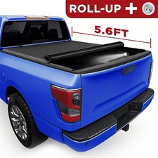 5.6ft 67 Soft Roll Up Tonneau Cover For 17-2024 Nissan Titan Vinyl Bed Cover 5.6ft 67 Soft Roll Up Tonneau Cover For 17-2024 Nissan Titan Vinyl Bed Cover