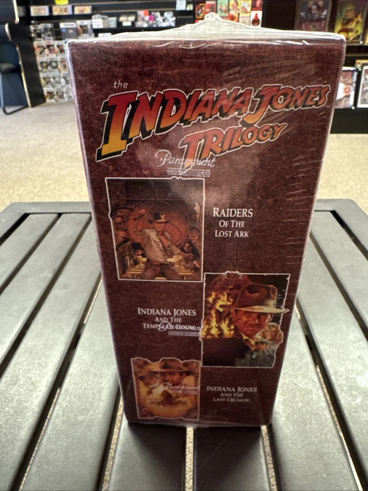 The Indiana Jones Trilogy (VHS 1989) Collectors Edition NEW SEALED - Image 4 of 4