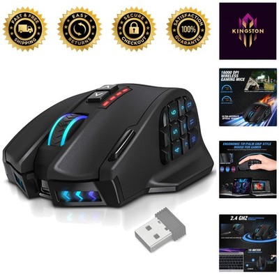Venus Pro RGB Wireless Gaming Mouse - 16400 DPI, Ergonomic Design for Gamers