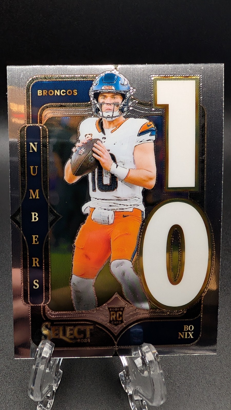 2024 Panini Select - Select Numbers Bo Nix #6 (RC) Denver Broncos