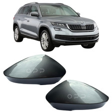 Skoda Kodiaq 2016-2022 Door Wing Mirror Cover Painted Metallic Grey LH Or RH OEM