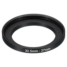 30.5mm-37mm Metal Step Up Ring Camera Lens Filter Adapter Ring Aluminum Black