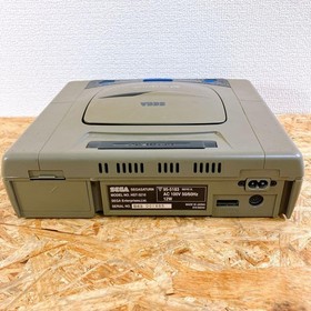 SEGA Saturn Console Gray HST-3210 Cable Tested 2 controller set Japan
