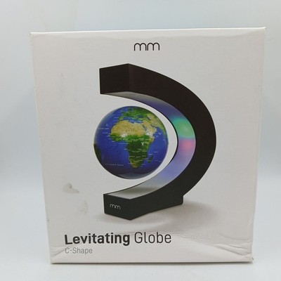 Magnetic Levitation Floating World Map Globe with C Shape Base, Floating Globe