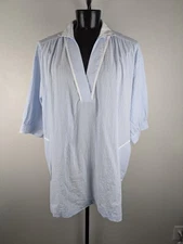 Tuckernuck Pomander Place XXL Sky Blue Lizzie Cover up Dress Cotton OVERSIZED