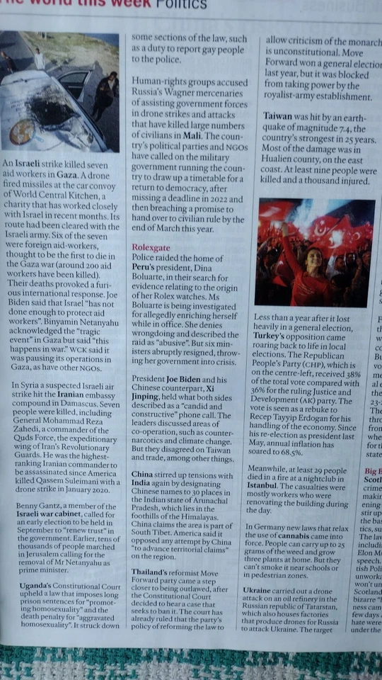 The Economist Magazine April 6th-12th 2024 CHINA'S RISKY REBOOT - Image 3 of 4