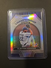 2022 Panini Prizm - Championship Stage Clayton Kershaw #CS-6 Silver Prizm