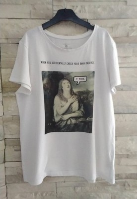 T-Shirt weiß gemustert Gr. M Primark Herren