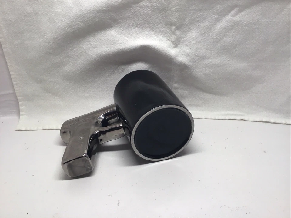 Gun Mug Black Ceramic Coffee Mug with Piston Handle - Image 4 of 4