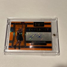 2021-22 Panini Select Jason Williams In Flight Signatures Orange Pulsar Auto /30