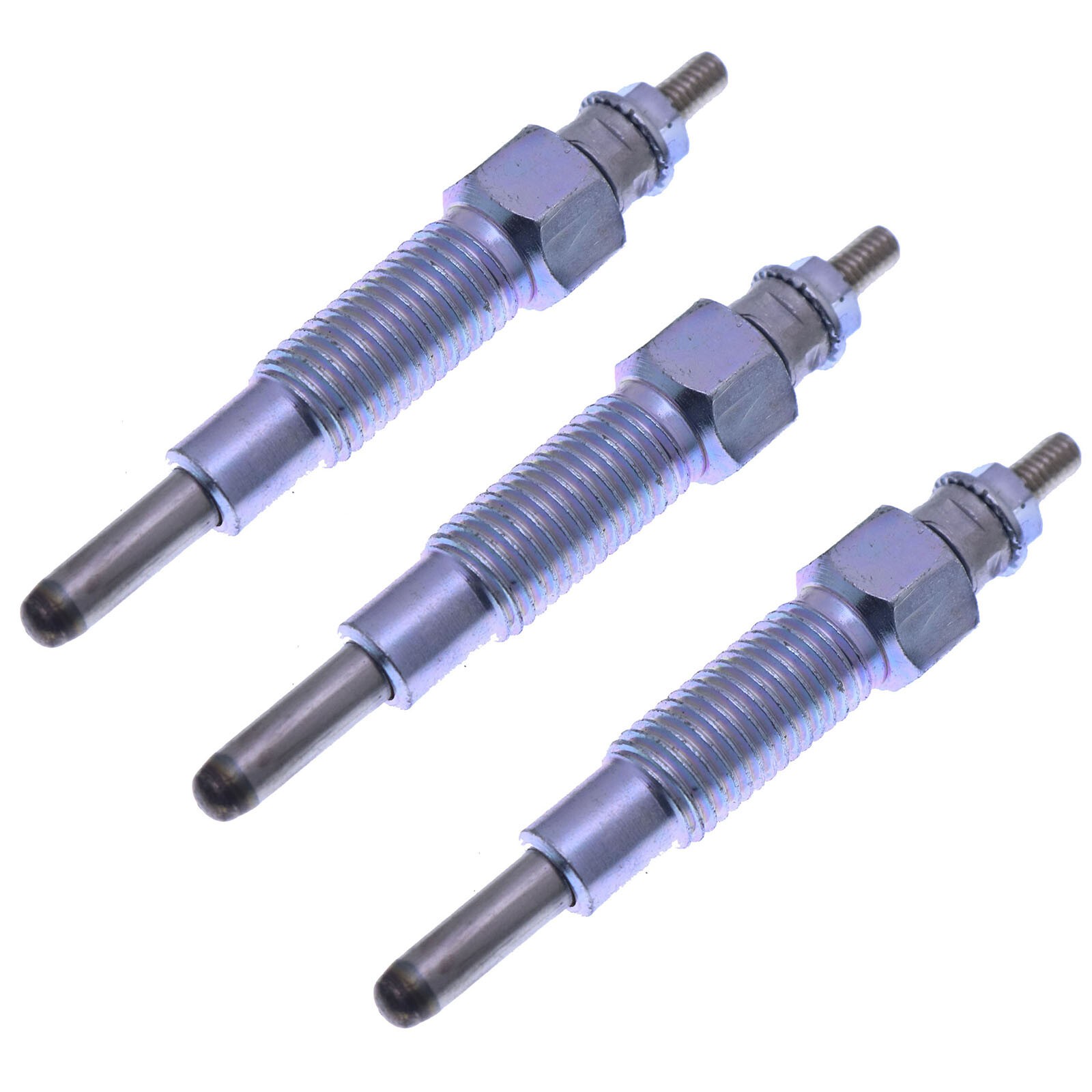 3PCS Glow Plug 15221-65510 15401-65510 15521-65512 for Bobcat 743  Kubota V1402