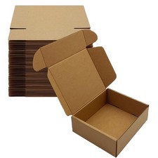 Shipping Boxes 6x5x2 inch 50 Pack,Brown Corrugated Mailers for E-Commerce Brown