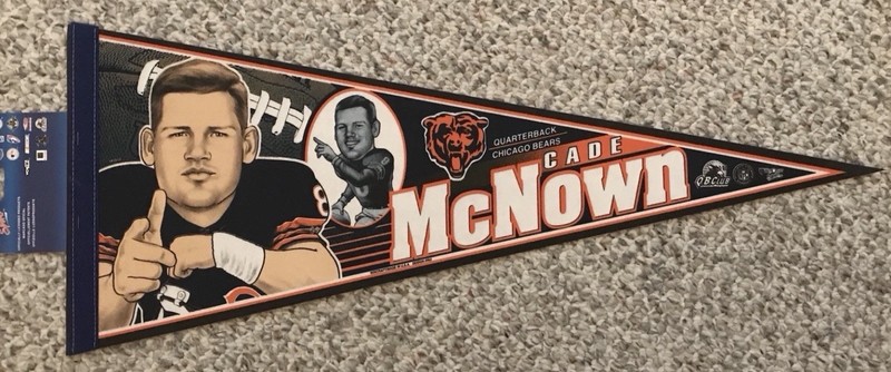 Cade Mcnown Chicago Bears Full Size NFL Player pennant NEW Mint Wincraft