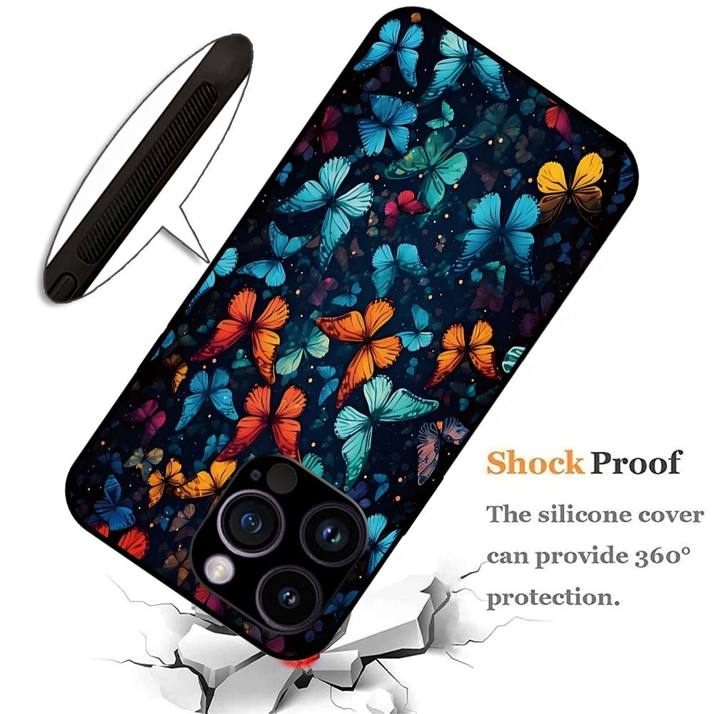 For Apple iPhone 6/7/8/SE2/SE3/X/XR/XS Max Shockproof Matte Phone Case Cover - Picture 2 of 22