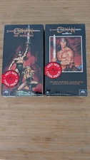 Lot of (2) Brand New Sealed Conan The Barbarian & Conan The Destroyer VHS