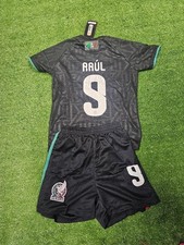 MEXICO Soccer black Kids And adult Jersey and Shorts