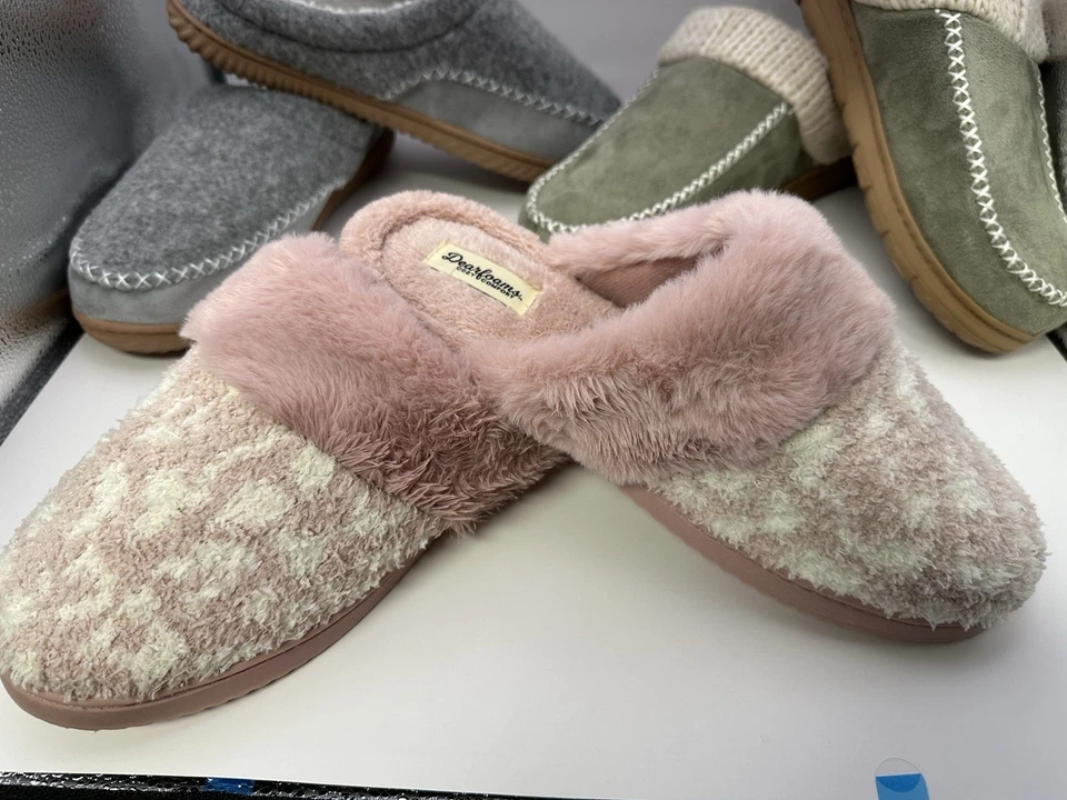 Tobogán de espuma viscoelástica Dearfoams cómodo acogedor para mujer, talla L (9-10) tres pares Foto 2 de 4