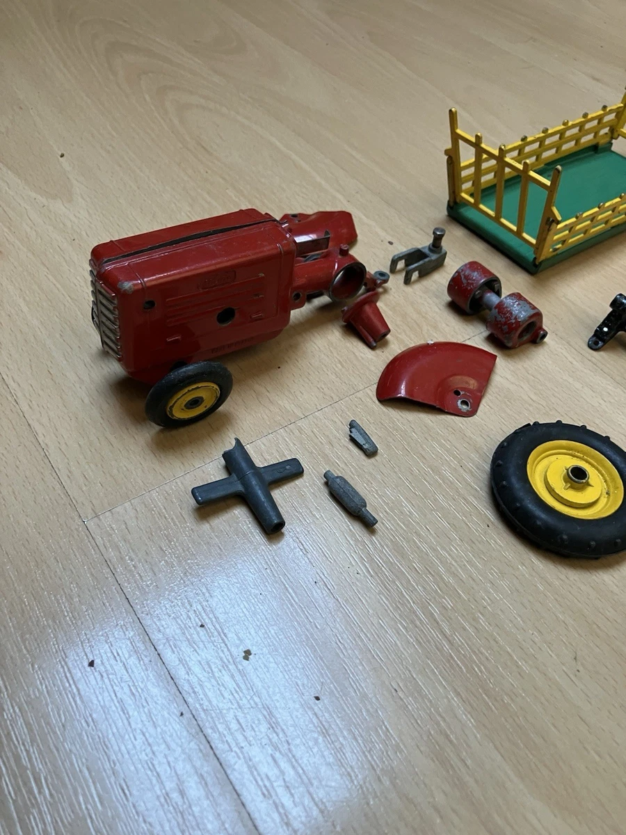 RARE SOLIDO DEMONTABLE COFFRET TRACTEUR AGRICOLE REMORQUE PIECES DETACHEES 1948
