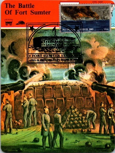 Dr Jim Stamps Maximum Card Fort Sumter 1861 Forever Fdc