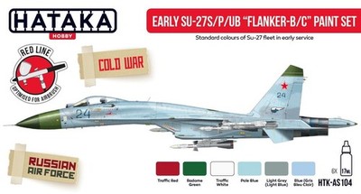 Hataka AS104 Early Su-27S/P/UB ''Flanker B/C'' paint set