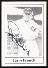 Larry French Signed 1978 Grand Slam Card #30 Cincinnati Reds