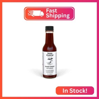 Seed Ranch Smoky Ghost Hot Sauce, 5 Oz. - Hot Spice - Ghost Pepper, Organic Gour