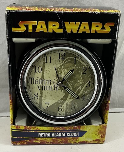 Star Wars Darth Vader Retro Alarm Clock 2005 Official Lucasfilm - Picture 1 of 3