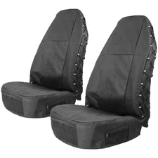 Luxury Waterproof Front Seat Covers with Multi-Pockets - Universal Fit for SUVs