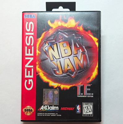 Acclaim NBA Jam T.E. Tournament Edition Sega Genesis w/ Manual Tested/Working