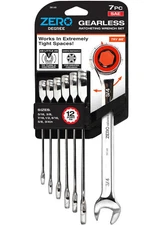 Allied International Zero Degree 7-Piece Sae Gearless Ratchet Wrench Set