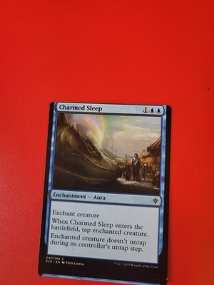 Misprint Miscut Error Charmed Sleep Mtg Thrones Of Eldraine ELD