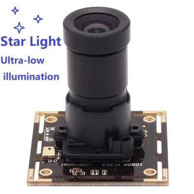 2MP USB Camera Module support 1920*1080 H.264 IMX322 Starlight Low Light Webcam