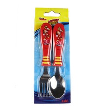 Zak Designs Mickey Mouse Easy Grip Children's Spoon and Fork Flatware Disney