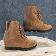Sorel Boots Youth 5 Joan Of Arctic Wedge II Ankle Bootie Suede NY2988-224