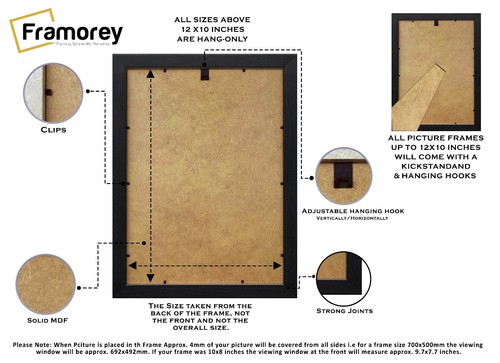 Modern Picture Frame Step Photo Frame Without Mount Poster Frame With Mount - Picture 7 of 83