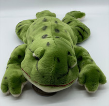 Yomiko Russ Classic Bullfrog Green Large Frog Plush 15" Wetlands Swamp Stuffed